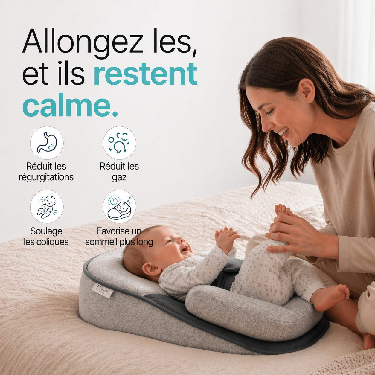 DreamCradle pour bébé, soulagement des reflux et des gaz