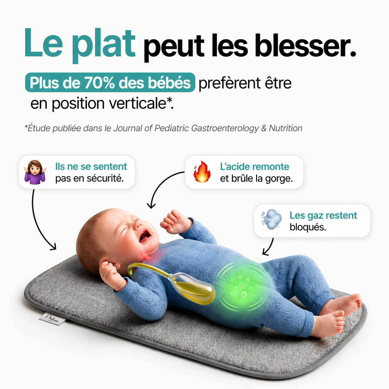 Bébé installé confortablement